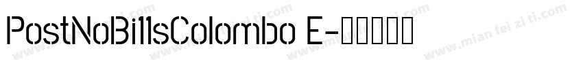 PostNoBi11sColombo E字体转换